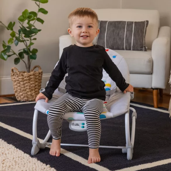 Baby Einstein Hudobné vibračné kresielko Dean's Discovery Spot™ od 0 mesiacov do 9 kg