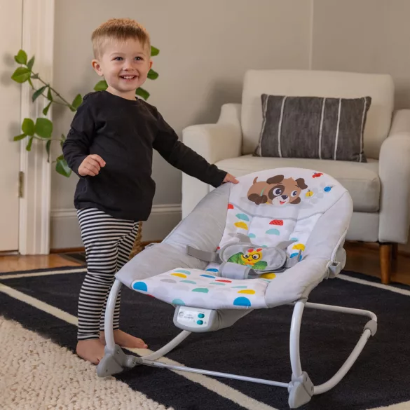 Baby Einstein Hudobné vibračné kresielko Dean's Discovery Spot™ od 0 mesiacov do 9 kg