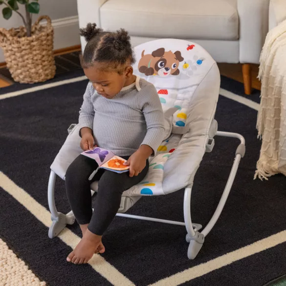 Baby Einstein Hudobné vibračné kresielko Dean's Discovery Spot™ od 0 mesiacov do 9 kg