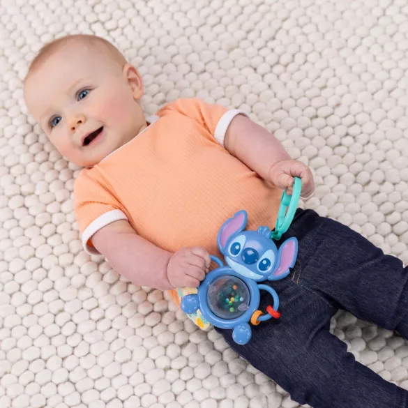 Bright Starts Hračka na krúžku C so senzormi Stitch Tummy Tumble™ 0m+