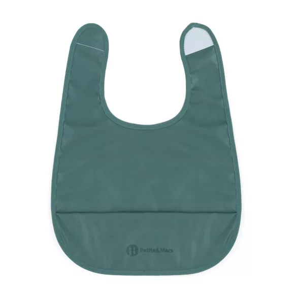 Petite&Mars Predná zásterka PU Nate 6 mesiacov+ - Misty Green