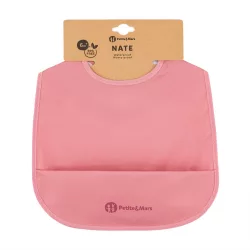 Petite&Mars Zásterka PU Nate 6 mesiacov+ - Dusty Rose