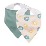 Petite&Mars Slintáčky Luke 2 ks Beige Kiwis&Misty 3 mesiace+ - Green