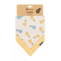   Petite&Mars Slintáčky Luke 2 ks Beige Pears&Intense 3 mesiace+ - Ochre