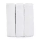 Petite&Mars Bambusová mušelínová sada 3 ks plienok, Moussy Total White, 68 x 68 cm