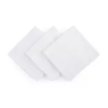 Petite&Mars Bambusová mušelínová sada 3 ks plienok, Moussy Total White, 68 x 68 cm