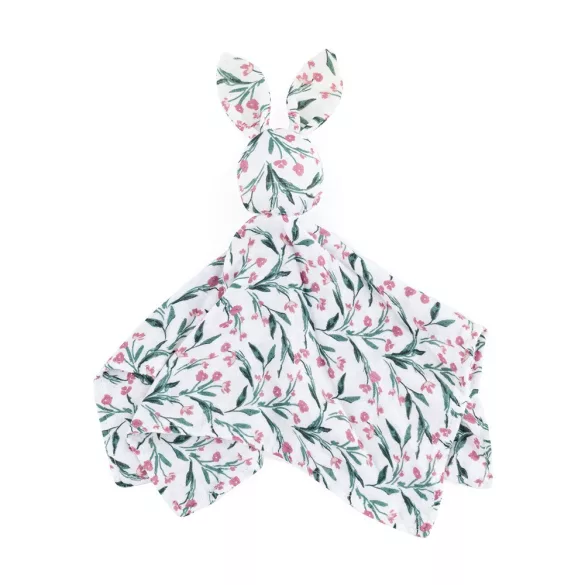 Petite&Mars Bambusová mušelínová deka na spanie Hugo Pink Meadow 0m+