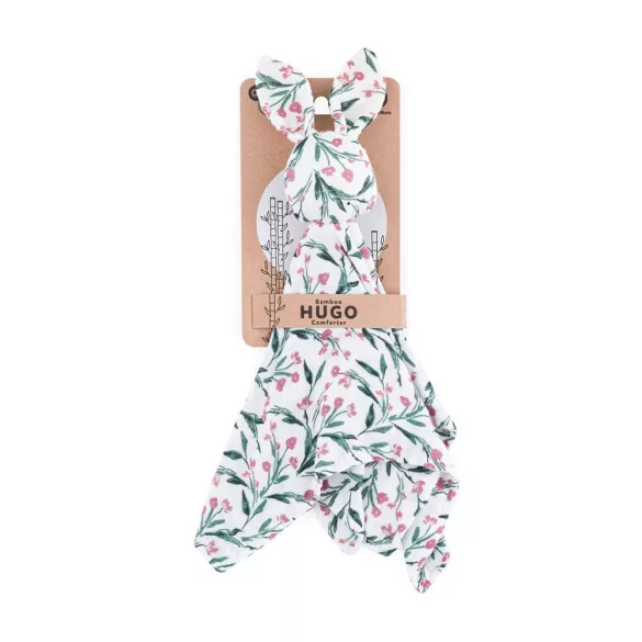 Petite&Mars Bambusová mušelínová deka na spanie Hugo Pink Meadow 0m+