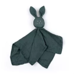   Petite&Mars Bambusová mušelínová deka na spanie, Hugo Misty Green, od 0 mesiacov