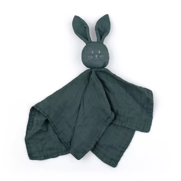 Petite&Mars Bambusová mušelínová deka na spanie, Hugo Misty Green, od 0 mesiacov