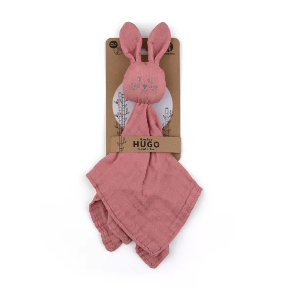 Petite&Mars Bambusová mušelínová plienka, Hugo Dusty Rose, 0 mesiacov+