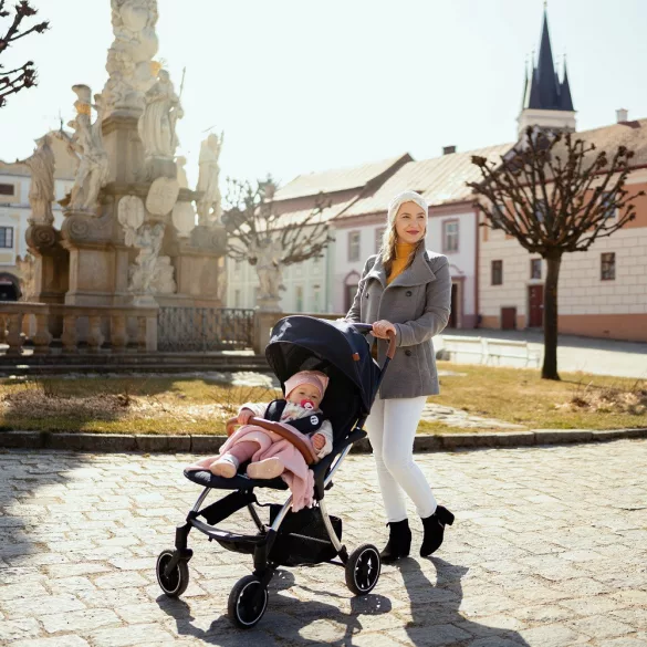 Detský kočík Petite&Mars Sport, Cross, antracitovo modrý