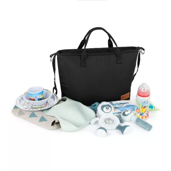 Petite&Mars taška na plienky, BAG, Universal Black