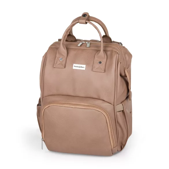 Petite&Mars Prebaľovací batoh na kočík Jasper – Camel Beige