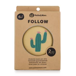   Petite&Mars Elastické chrániče kolien na lezenie, Follow, Intense Ochre