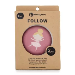   Petite&Mars Elastické chrániče kolien na lezenie, Follow, Dusty Rose