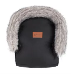   PETITE&MARS Rukavice / Ohrievače rúk na kočík Furry Forever Black