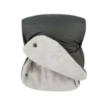 PETITE&MARS Rukavice / Ohrievače rúk na kočík Jasie Charcoal Grey