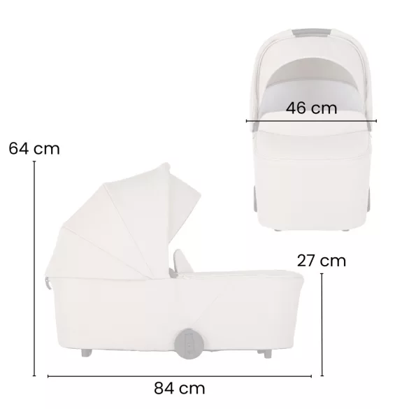 Petite&Mars Kombinovaný kočík SCOUT 2in1 Anthracite Moon