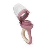 Petite&Mars Silikónová cumlík na ovocie Fruzi Rose&Sand 6 mesiacov+