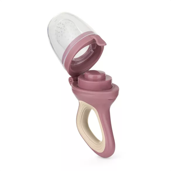 Petite&Mars Silikónová cumlík na ovocie Fruzi Rose&Sand 6 mesiacov+