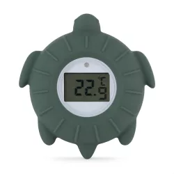   Petite&Mars Silikónový digitálny teplomer na vodu Turtle Terry Misty Green 0 mesiacov+