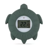 Petite&Mars Silikónový digitálny teplomer na vodu Turtle Terry Misty Green 0 mesiacov+