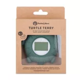 Petite&Mars Silikónový digitálny teplomer na vodu Turtle Terry Misty Green 0 mesiacov+