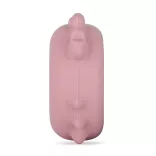 Petite&Mars Silikónový digitálny teplomer na vodu Crab Caleb Dusty Rose 0 mesiacov+