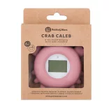 Petite&Mars Silikónový digitálny teplomer na vodu Crab Caleb Dusty Rose 0 mesiacov+