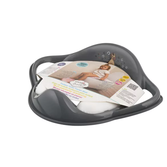 Maltex Mäkká WC sedátka s úchytom, koník, Minimal, steel grey
