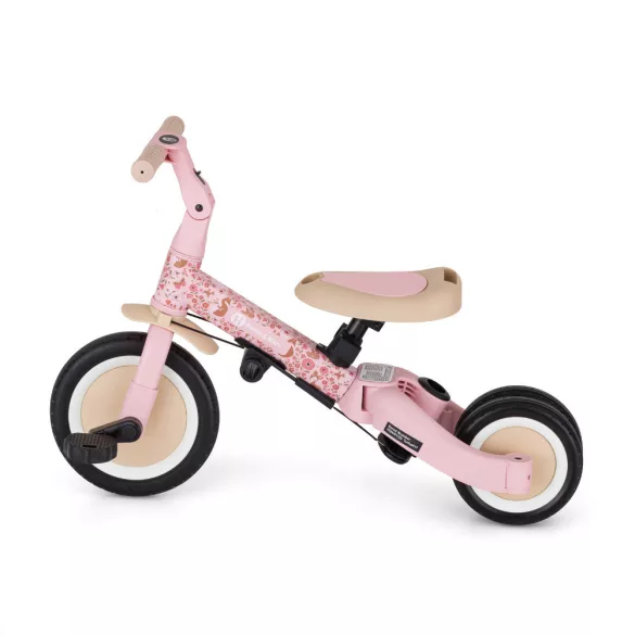 PETITE&MARS Multifunkčné trojkolka 5 v 1 Turbo – limitovaná edícia Pink Rosy Wilderness