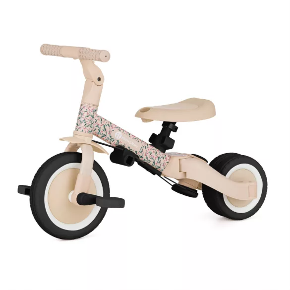 Petite&Mars multifunkčná trojkolka 5 v 1 Turbo – limitovaná edícia Pink Meadow