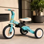 PETITE&MARS Multifunkčná trojkolka 5 v 1 Turbo – limitovaná edícia Pink Dino Park