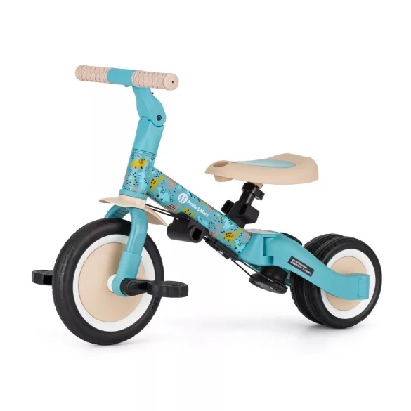 PETITE&MARS Multifunkčná trojkolka 5 v 1 Turbo – limitovaná edícia Pink Dino Park