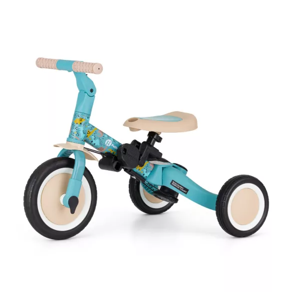 PETITE&MARS Multifunkčná trojkolka 5 v 1 Turbo – limitovaná edícia Pink Dino Park