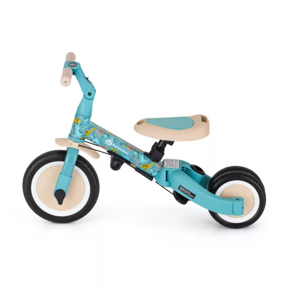 PETITE&MARS Multifunkčná trojkolka 5 v 1 Turbo – limitovaná edícia Pink Dino Park