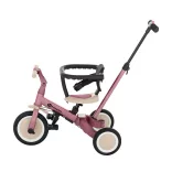 Petite&Mars Multifunkčný trojkolka 5 v 1 Turbo – Dusty Rose