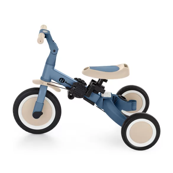 Petite&Mars Multifunkčná trojkolka 5 v 1 Turbo – Ocean Blue