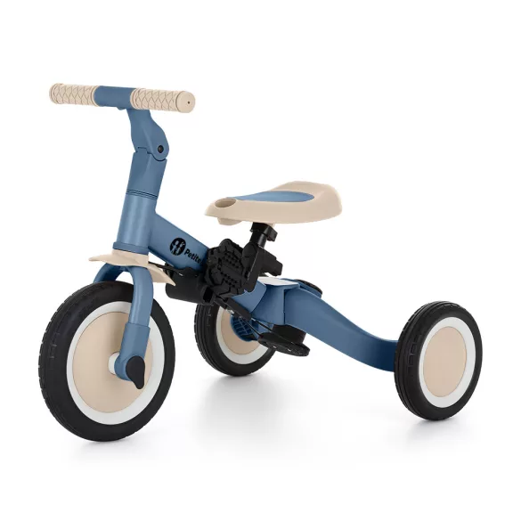 Petite&Mars Multifunkčná trojkolka 5 v 1 Turbo – Ocean Blue