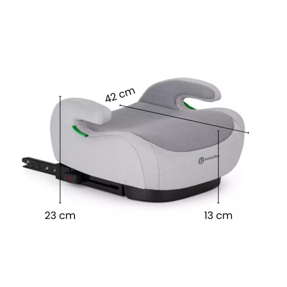 PETITE&MARS Optimus Pro i-Size Air Gentle Grey 125 – 150 cm (22–36 kg)