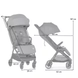 Petite&Mars športový kočík Zip Velvet Grey