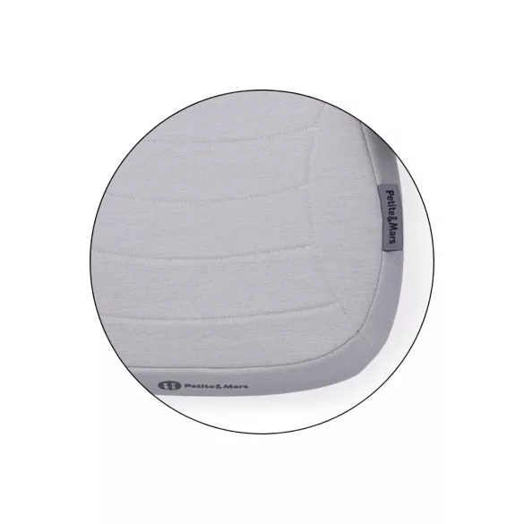 Petite&Mars Zuno podsedák 125–150 cm (22–36 kg) Gentle Grey