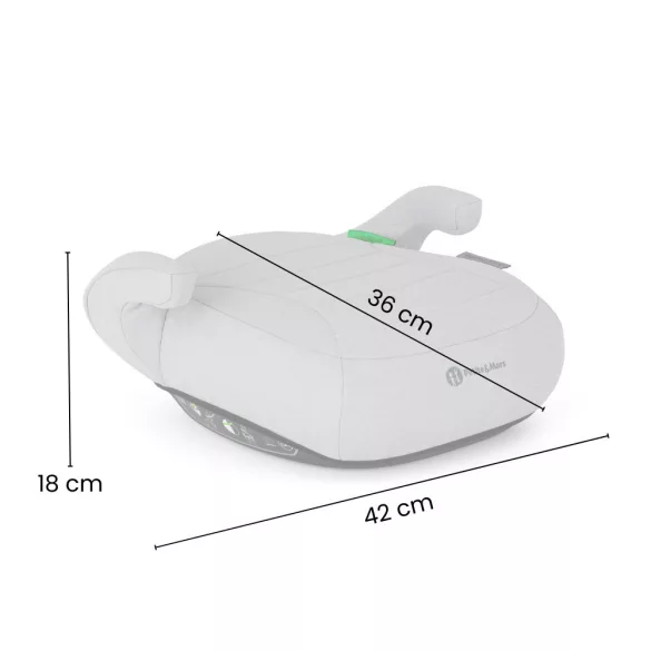 Petite&Mars Zuno podsedák 125–150 cm (22–36 kg) Gentle Grey