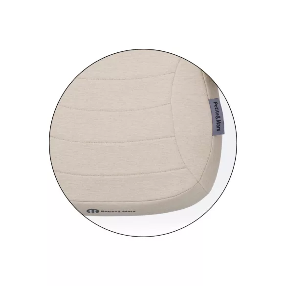 Petite&Mars Zuno podsedák 125–150 cm (22–36 kg), Sage Beige