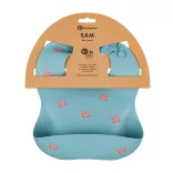 PETITE&MARS Silikónová podbradná zásterka Take&Match Morské kraby 6m+