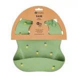 PETITE&MARS Silikónová podbradná stužka Take&Match Sweet Pineapples 6m+