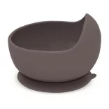 Petite&Mars Silikónová miska s prísavkou Take&Match Bitter Cocoa 6m+