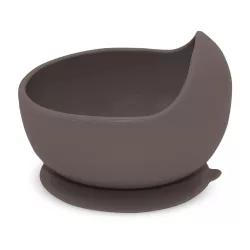   Petite&Mars Silikónová miska s prísavkou Take&Match Bitter Cocoa 6m+