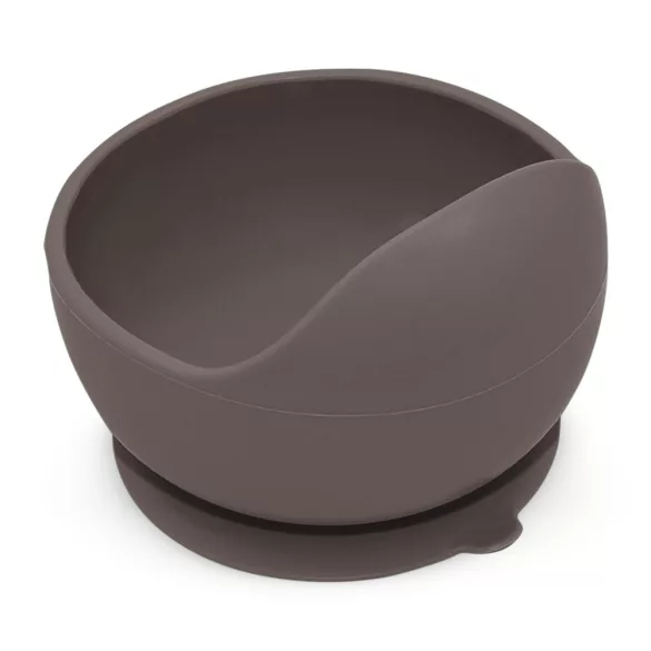 Petite&Mars Silikónová miska s prísavkou Take&Match Bitter Cocoa 6m+